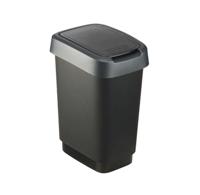 ROTHO Twist Silver - prullenbak - 50l