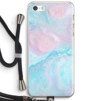 Fantasie pastel: iPhone 5 / 5S / SE Transparant Hoesje met koord