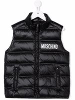 Moschino Kids gilet à motif Teddy Bear - Noir