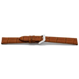 Horlogeband Universeel H349 Leder Cognac 22mm