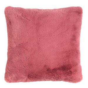 Dutch Decor - ZAYA - Sierkussen 45x45 cm - bontlook - effen kleur - Dusty Rose - roze