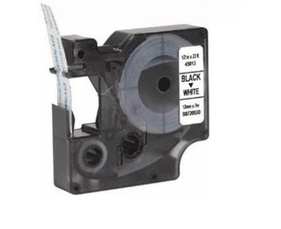 Label Tape voor Dymo D1 45013 - Zwart op Wit | 12 mm x 7 m | S0720530 - 1 stuk