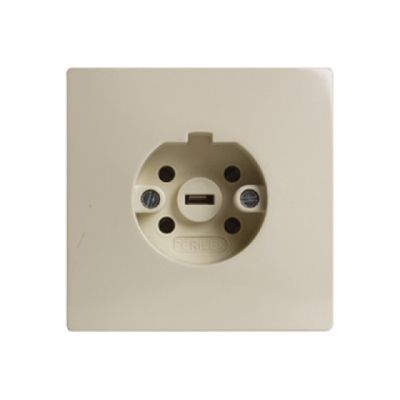 Perilex stopcontact inbouw creme 16A