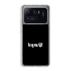 Topwijf Zwart: Xiaomi Mi 11 Ultra Transparant Hoesje