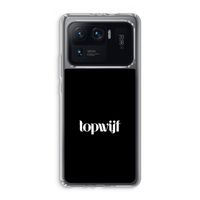 Topwijf Zwart: Xiaomi Mi 11 Ultra Transparant Hoesje