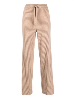 ERES pantalon Rieur ample en maille nervurée - Tons neutres