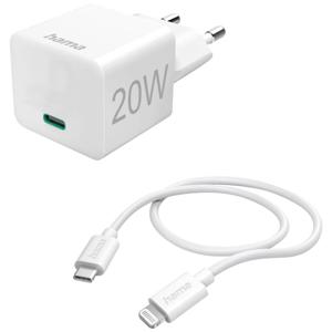 Hama USB-oplader 20 W Binnen, Thuis Uitgangsstroom (max.) 3000 mA Aantal uitgangen: 1 x USB-C