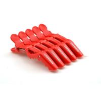 20 stuks professionele Alligator vorm Hair clip vrouwen plastic haarspeld haarspelden Bow hoofdband meisjes styling tools (10 stuks rood)