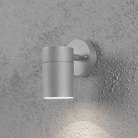 Modena wandlamp licht onder grijs metaal met GU10 fitting 7657-300 Konstsmide