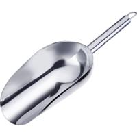Keukenhulp voedsel doseer schep - rvs - 300 ml - 27 x 9 cm - opstaande rand