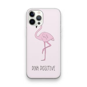Pink positive: iPhone 12 Pro Transparant Hoesje