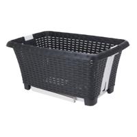 Bathroom solutions wasmand op poten - antraciet - 38 liter - 39 x 59 x 29 cm - Wasgoedmanden Bathroom solutions wasmand op poten - antraciet - 38 liter - 39 x 59 x 29 cm - Wasgoedmanden