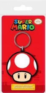 Super Mario - Super Mushroom Rubber Keychain