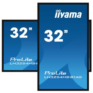 Iiyama ProLite LH3254HS-B1AG Digital Signage display Energielabel: G (A - G) 80 cm (31.5 inch) 1920 x 1080 Pixel 24/7 Anti-burn-in-functie, Geïntegreerde