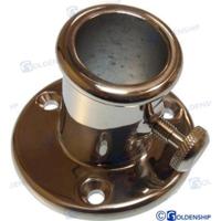 Astas de bandera y bases GS73312 - BASE INOX INCLINADA 25 MM.