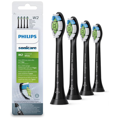 Philips Philips Sonicare W2 Optimal White HX6064/11 Black - 4 stuks