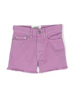 Hundred Pieces short en jean à bords frangés - Violet