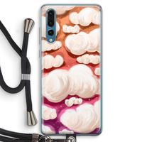 Katoen Wolken: Huawei P20 Pro Transparant Hoesje met koord