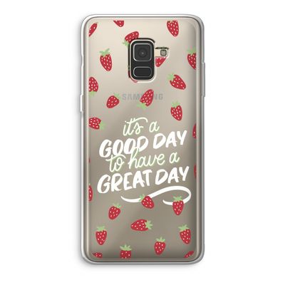 Don't forget to have a great day: Samsung Galaxy A8 (2018) Transparant Hoesje