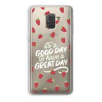 Don't forget to have a great day: Samsung Galaxy A8 (2018) Transparant Hoesje