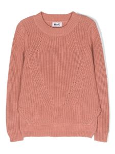 Molo pull Gillis en crochet - Rose