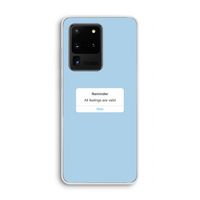 Reminder: Samsung Galaxy S20 Ultra Transparant Hoesje