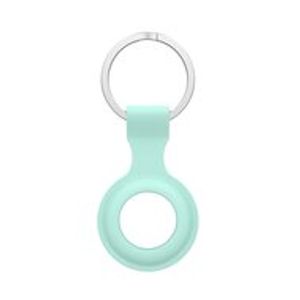 AirTag case - draagbare silicone beschermhoes voor Apple AirTags, met sleutelhanger - turquoise