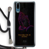 Praying For My Haters: Huawei P20 Transparant Hoesje met koord