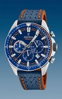 Horlogeband Festina F20377-2 Leder Blauw 23mm - thumbnail