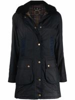 Barbour parka à capuche - Bleu