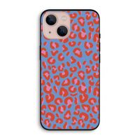 Leopard blue: iPhone 13 Biologisch afbreekbaar hoesje