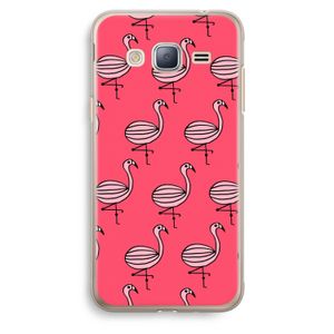 Flamingo: Samsung Galaxy J3 (2016) Transparant Hoesje