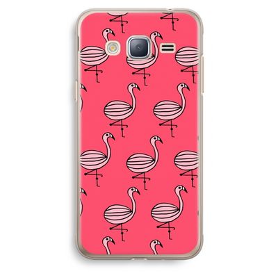 Flamingo: Samsung Galaxy J3 (2016) Transparant Hoesje