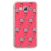 Flamingo: Samsung Galaxy J3 (2016) Transparant Hoesje