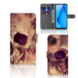 Telefoonhoesje met Naam Huawei P40 Lite Skullhead