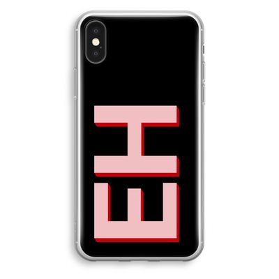 Monogram: iPhone XS Transparant Hoesje