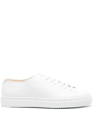 Doucal's baskets en cuir à fini grainé - Blanc