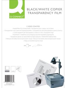 Q-CONNECT overhead transparanten voor laserprinter, ft A4, pak van 100 vel