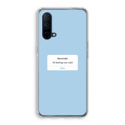 Reminder: OnePlus Nord CE 5G Transparant Hoesje