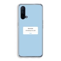 Reminder: OnePlus Nord CE 5G Transparant Hoesje