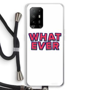 Whatever: Oppo A95 5G Transparant Hoesje met koord