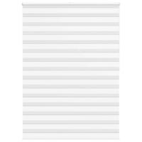 VidaXL Zebra rolgordijn 165x200 cm stofbreedte 160,9cm polyester wit