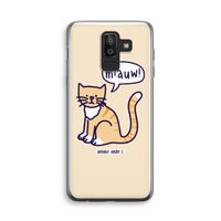 Miauw: Samsung Galaxy J8 (2018) Transparant Hoesje Miauw: Samsung Galaxy J8 (2018) Transparant Hoesje