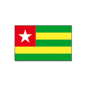 Landen thema vlag Togo 90 x 150 cm feestversiering