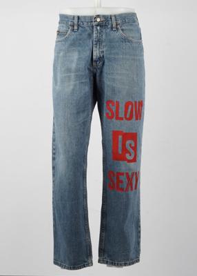"Slow is Sexy" Blue Jeans in size 35/31 - BOAS Special Edition