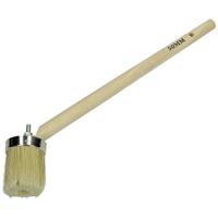 Bokkenpoot / teerkwast - 50 mm - witte varkensharen - blankhouten steel