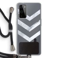 Marmeren pijlen: OnePlus 9 Pro Transparant Hoesje met koord