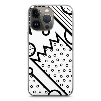 Pop Art #4: iPhone 13 Pro Transparant Hoesje