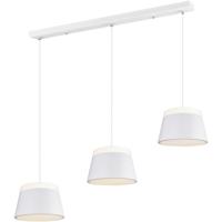 Stijlvolle LED Hanglamp 6-lichts - Mat Wit Aluminium - E14 Fitting