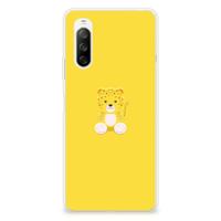 Sony Xperia 10 III Telefoonhoesje met Naam Baby Leopard